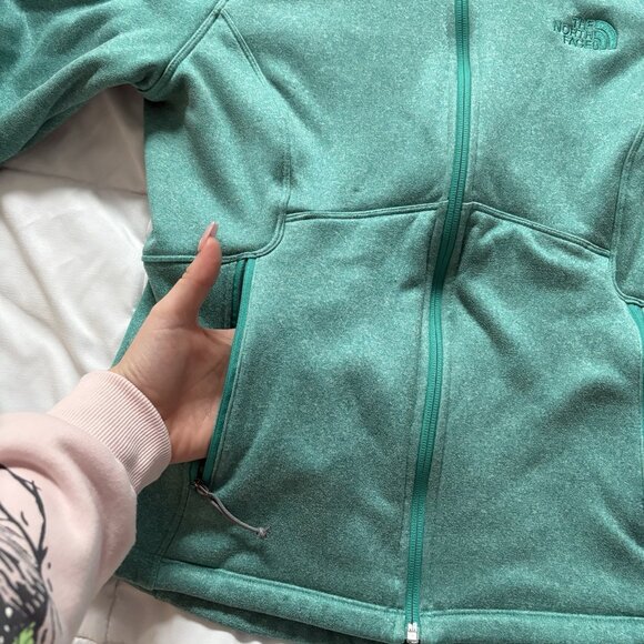 THE NORTH FACE Jacket Womens Size Medium Green Fleece Lined Winter Outdoor - Picture 4 of 10